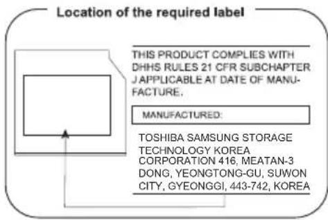 TOSHIBA Satellite L875D-10N - TOSHIBA SAMSUNG STORAGE TECHNOLOGY - 1