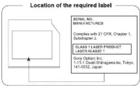 TOSHIBA Satellite L875D-10N - SONY Optiarc, Inc. - 1