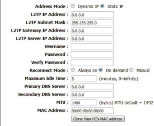 D-LINK DIR-506L - L2TP INTERNET CONNECTION TYPE : - 1