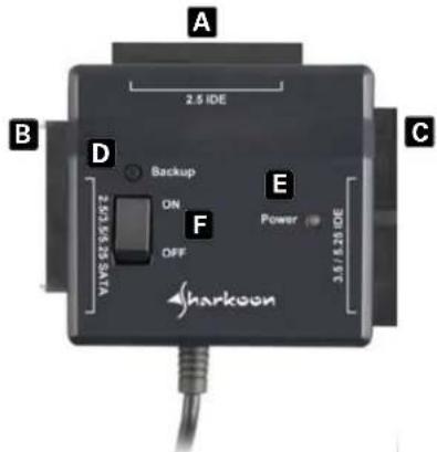 Sharkoon DriveLink USB 3.0 - The device at a glance - 1