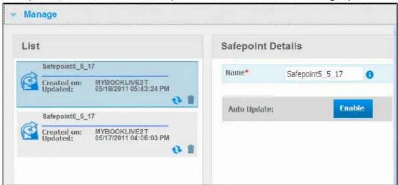 WESTERN DIGITAL My Book Live Duo - UpdatingSafepoints - 2