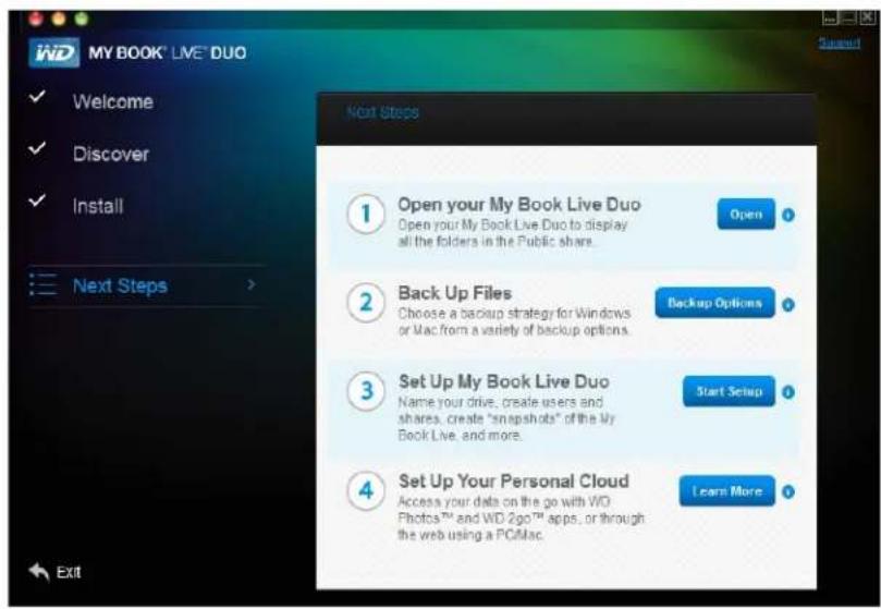 WESTERN DIGITAL My Book Live Duo - Step3:PerformNextSteps - 2