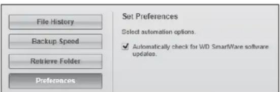 WESTERN DIGITAL My Book Live Duo - SettingthePreferences(AutoUpdate)Option - 1