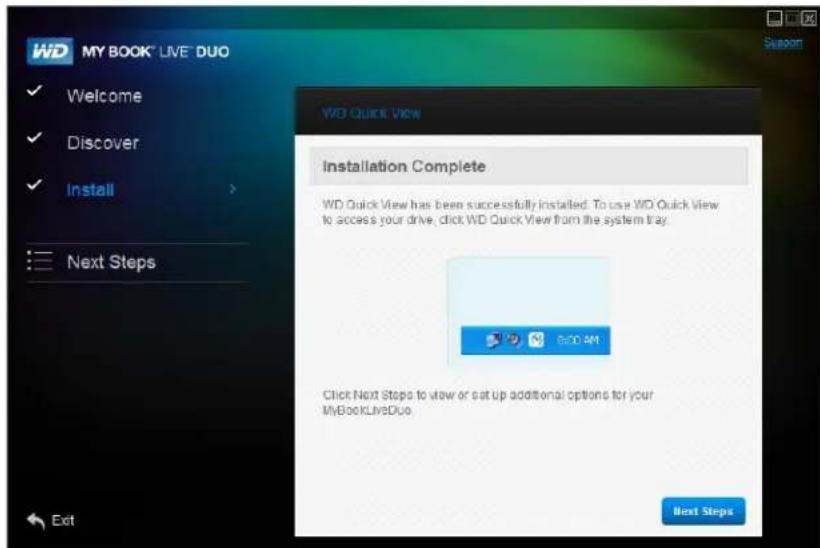 WESTERN DIGITAL My Book Live Duo - Step2:InstallWDQuickView - 3