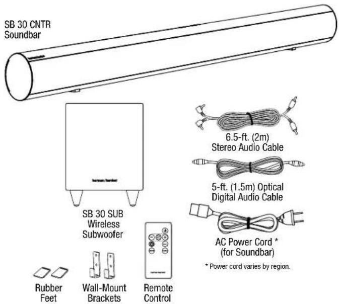 HARMAN KARDON SB 30 - Included Items - 1