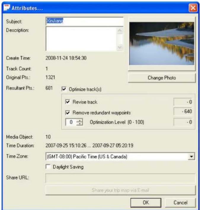 i-gotU GT-120 - Track information window - 11