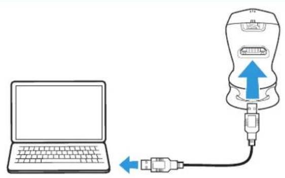 SENNHEISER VMX 200 II - Charging the rechargeable battery using the USB smart charging cable - 1