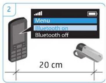 SENNHEISER VMX 200 II - Pairing the VMX 200-II with a Bluetooth device - 2