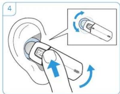 SENNHEISER VMX 200 II - Wearing the VMX 200-II with ear adapter - 4