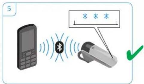 SENNHEISER VMX 200 II - Pairing the VMX 200-II with a Bluetooth device - 5