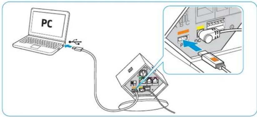 SENNHEISER DW Office - Connecting the base station to a computer - 1
