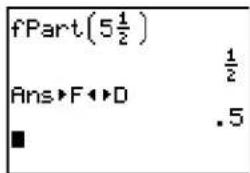 TEXAS INSTRUMENTS TI-84 - fPart(value) - 1