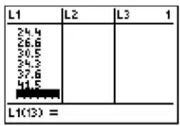 TEXAS INSTRUMENTS TI-84 - Getting Started: Pendulum Lengths and Periods - 3