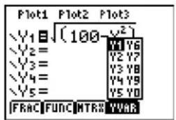 TEXAS INSTRUMENTS TI-84 - Getting Started: Graphing a Circle - 2