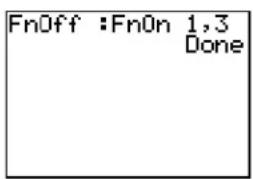 TEXAS INSTRUMENTS TI-84 - Selecting and Deselecting Functions from the Home Screen or a Program - 1