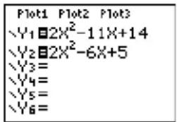 TEXAS INSTRUMENTS TI-84 - Graphing the Functions - 2