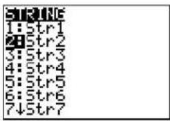 TEXAS INSTRUMENTS TI-84 - Storing a String to a String Variable - 1