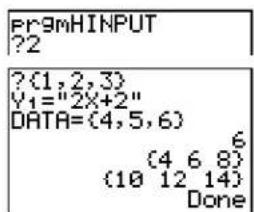 TEXAS INSTRUMENTS TI-84 - Storing a Variable Value with Input - 2