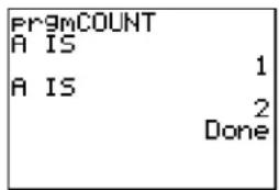 TEXAS INSTRUMENTS TI-84 - Program Output - 2