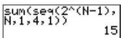 TEXAS INSTRUMENTS TI-84 - Sums and Products of Numeric Sequences - 1