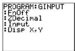 TEXAS INSTRUMENTS TI-84 - Displaying a Graph with Input - 1