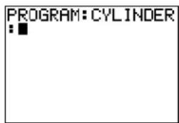 TEXAS INSTRUMENTS TI-84 - Getting Started: Volume of a Cylinder - 2