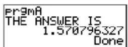 TEXAS INSTRUMENTS TI-84 - Program Output - 2