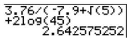 TEXAS INSTRUMENTS TI-84 - Entering an Expression - 3