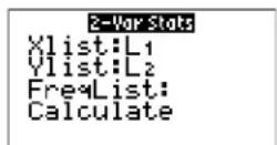 TEXAS INSTRUMENTS TI-84 - 2-Var Stats - 1