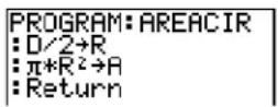 TEXAS INSTRUMENTS TI-84 - Program Output - 2