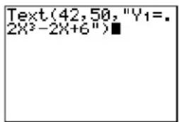 TEXAS INSTRUMENTS TI-84 - Placing Text on a Graph from the Home Screen or a Program - 2