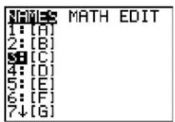 TEXAS INSTRUMENTS TI-84 - Getting Started: Using the MTRX Shortcut Menu - 5