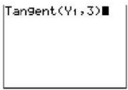 TEXAS INSTRUMENTS TI-84 - Drawing a Tangent Line from the Home Screen or a Program - 1