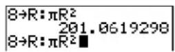 TEXAS INSTRUMENTS TI-84 - Multiple Entry Values on a Line - 2