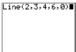 TEXAS INSTRUMENTS TI-84 - Drawing a Line Segment from the Home Screen or a Program - 3