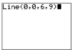 TEXAS INSTRUMENTS TI-84 - Drawing a Line Segment from the Home Screen or a Program - 1