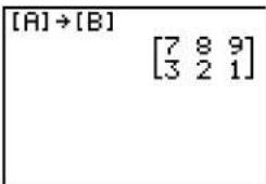 TEXAS INSTRUMENTS TI-84 - Copying One Matrix to Another - 1
