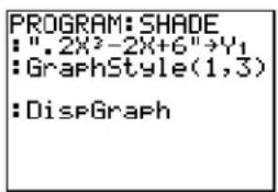 TEXAS INSTRUMENTS TI-84 - GraphStyle(function#, graphstyle#) - 1