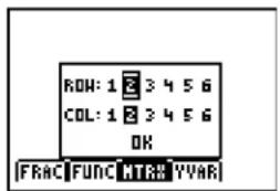 TEXAS INSTRUMENTS TI-84 - Getting Started: Using the MTRX Shortcut Menu - 1