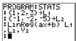 TEXAS INSTRUMENTS TI-84 - Statistical Calculations - 1