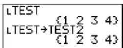 TEXAS INSTRUMENTS TI-84 - Copying One List to Another - 1