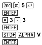 TEXAS INSTRUMENTS TI-84 - Storing Answers - 1