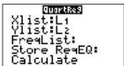 TEXAS INSTRUMENTS TI-84 - CubicReg— (ax^3+bx^2+cx+d) - 2