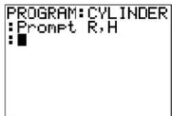 TEXAS INSTRUMENTS TI-84 - Getting Started: Volume of a Cylinder - 3