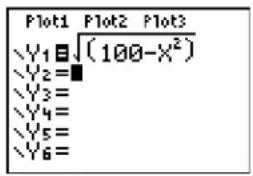TEXAS INSTRUMENTS TI-84 - Getting Started: Graphing a Circle - 1