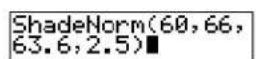 TEXAS INSTRUMENTS TI-84 - ShadeNorm( - 1