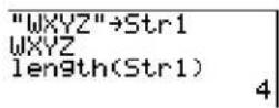TEXAS INSTRUMENTS TI-84 - length( - 1