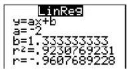 TEXAS INSTRUMENTS TI-84 - QuadReg CubicReg QuartReg - 3