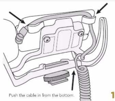 RODE VideoMic Rycote - securing the cable - 1