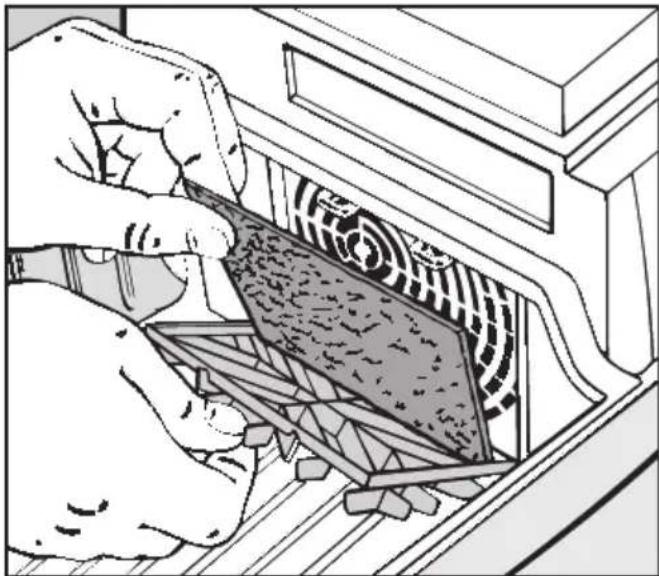 MIELE S380 - Dust compartment filter (for motor protection) - 1